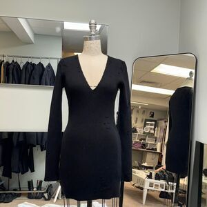 Amiri Distressed Knit Sweater Dress